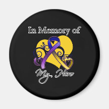 En memoria de mi héroe - cáncer de vejiga imán