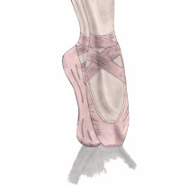 En pointe Acrylic Pin Photo Cut Out