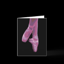 En Pointe Pink- Note card by phantomdancer En Pointe Pink- Note card