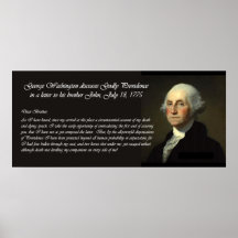 En Providence, George Washington - escritura Poster