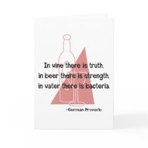 En Vino Veritas -retro Card