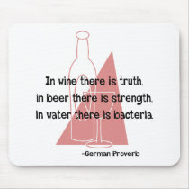 En Vino Veritas -retro Mouse Pads