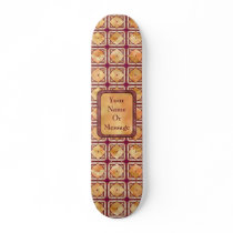Enameled Tiles Custom Skateboard