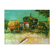 Encampment of Gypsies, Vincent Van Gogh postcards