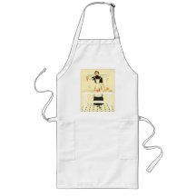Encanto de la cocina del vintage delantales