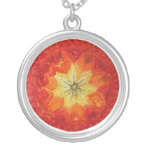Encaustic mandala power necklaces