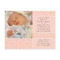 Encaustic Pink • Baptism Invitation Postcard