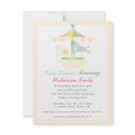 Enchanted Carousel Neutral Baby Shower Invitation