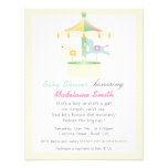 Enchanted Carousel Neutral Baby Shower Invitation