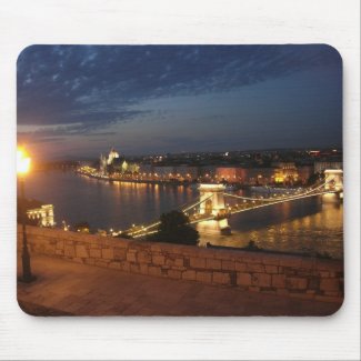 Enchanted evening in Budapest Mousepads