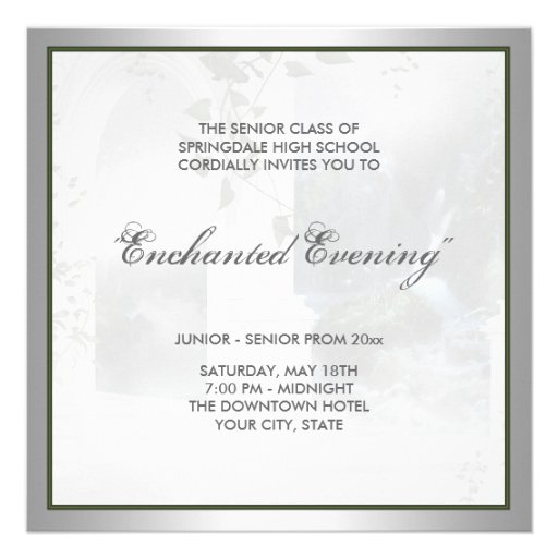 Enchanted Evening Prom Invitation Template