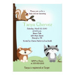 Enchanted Forest Animals Woodland Baby Shower 5x7 Custom Invite
