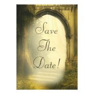 Enchanted Forest Arch Save The Date Invites