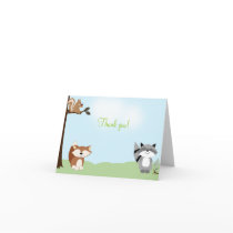 ENCHANTED FOREST Folded Thank you notes Greeting Card