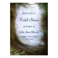 Enchanted Forest Scene Bridal Shower Personalized Invite