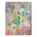 Enchanted Garden Fairy Art Poster Print