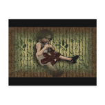 Enchanted Garden Playing Postcard