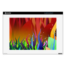 Enchanted grass laptop skin