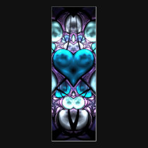 Enchanted Heart Skinny Business Card Book Mark business cards