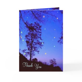 Enchanted Night Thank You Card card