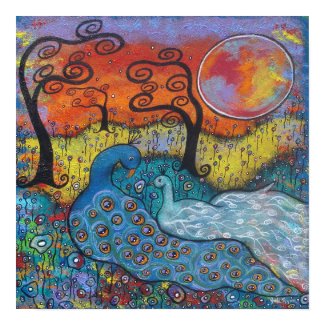 Enchanted Peacocks print