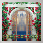 Enchanted Roses Garden Poster
