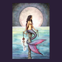 Enchanted Sea Mermaid Art Poster Print posters