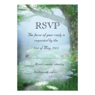 Enchanted Woodland Forest Wedding RSVP Personalized Invite