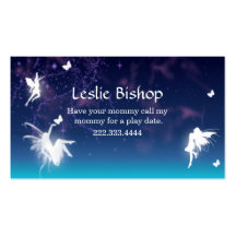 Enchanting Fairies Play Date Card Business Cards