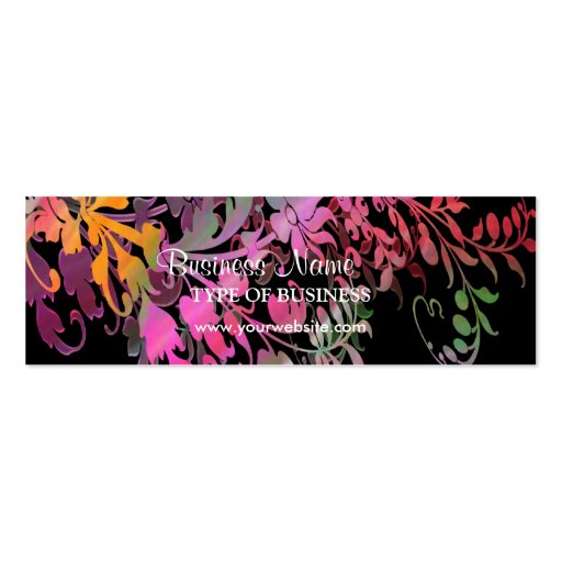 Enchanting Flowers Business Card (front side)