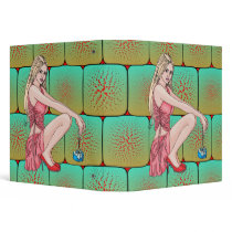 Enchanting Girl and Gift 3 Ring Binders