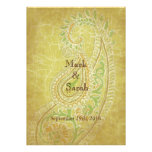 Enchanting Paisleys Wedding Invitation invitations