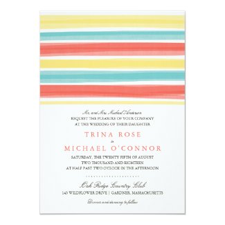 Enchanting Stripes | Wedding Invitation