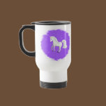 Enchanting Unicorn on Purple Background and Stars mugs