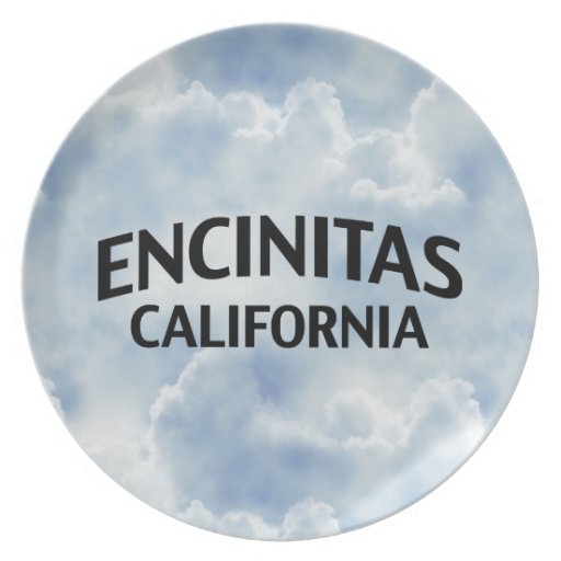 Encinitas California Party Plates