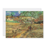 Enclosed Wheat Field with Peasant by van Gogh Personalized Invite