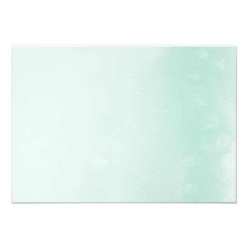 ENCLOSURE CARD :: ombre watercolor pastel mint