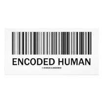 Encoded Human (Barcode Attitude) Photo Card Template