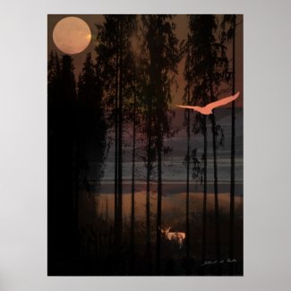 Encounter in the Moonlight print
