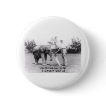 Encouragement - Elephant Playing Golf Button