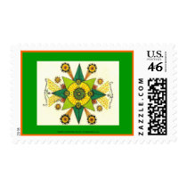Encouragement - Postage Stamp (green) by noobeegin Encouragement - Postage Stamp (green)