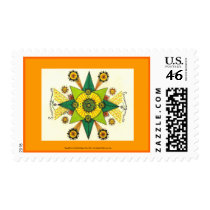 Encouragement - Postage Stamp (light orange) by noobeegin Encouragement - Postage Stamp (light orange)