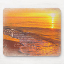 Encouragement to trust in God, Psalms & Sunsets mousepads