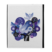 Encouraging One Day A Time Tree Doves iPad Folio Cover