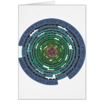 Encryption Circle - LOCKED Greeting Cards