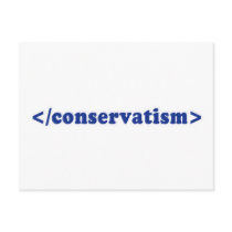 End conservatism post cards