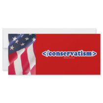 End conservatism rack card design