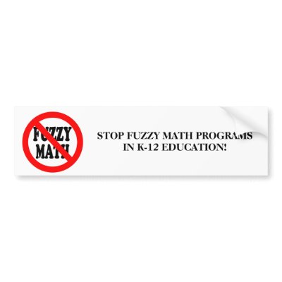 END FUZZY MATH BUMPER STICKER by realmath