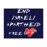 End Israeli Apartheid Free Gaza Postcards