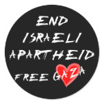 End Israeli Apartheid Free Gaza Stickers